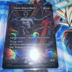 Magic The Gathering Spider-Man Venom King In Black Mythic Full Art Foil NM - Image 1