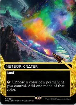 Meteor Crater (0026) (Borderless) - Normal - R - - Extended Art - Edge of Eterni - Image 1