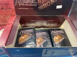 Mtg Chronicles & Fallen Empires Empty Booster Boxes W Repacks For Display - Image 2