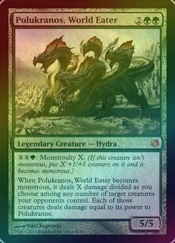 POLUKRANOS, WORLD EATER (FOIL) (DDL) Duel Decks: Heroes vs. Monsters - MTG - LP - Image 1