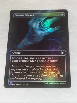 Arcane Signet (Borderless) Commander Masters Foil - Image 1