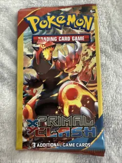 Pokemon XY Primal Clash Booster Pack New Sealed 3 Card Booster Pack - Image 1