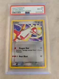 Pokemon TCG Latias EX Trainer Kit 1 Red 4 Reverse Holo Common - PSA 8 - Image 1