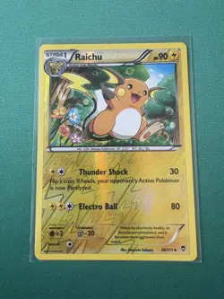 Raichu 28/111 Uncommon XY - Furious Fists Reverse Holo Pokemon Card - Image 1