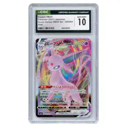 2021 Japanese Pokemon Espeon VMAX SV Eevee Heroes Holo #004/004 CGC 10 Gem Mint - Image 1
