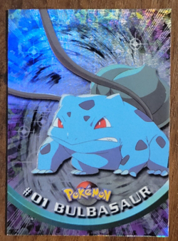 1999 Topps Pokemon Bulbasaur Foil Red Logo #01 - Image 1