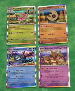 Pokemon Mega Evolution Prerelease STAFF Promo (Set of 4) - Image 1