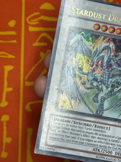 YUGIOH STARDUST DRAGON ULTRA RARE MODERATE PLAY TDGS-EN040 - Image 3