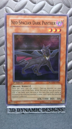 | Yugioh Neo-Spacian Dark Panther POTD-EN005 1st Edition Super Rare NM 🔥 | - Image 1