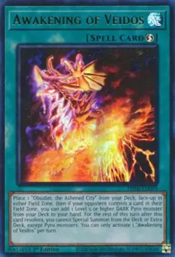 Yugioh! LP Awakening of Veidos - PHNI-EN095 - Ultra Rare - 1st Edition Lightly P - Image 1