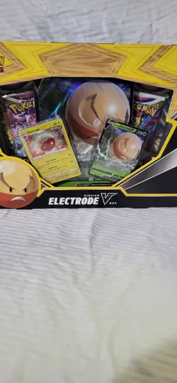 Pokemon TCG Hisuian Electrode V Card Box - 42 Cards - Image 2