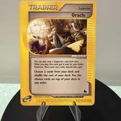 Pokemon TCG Trainer Supporter Oracle Skyridge e-card 138/144 uncommon 2003 NM - Image 1
