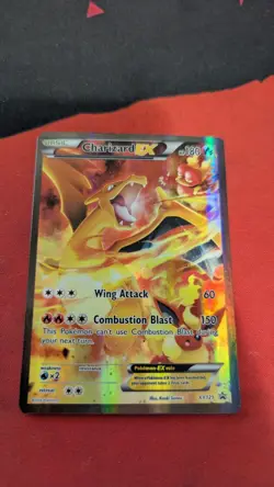 Pokemon Charizard EX XY121 Black Star Promo Full Art Holo Card LP-MP - Image 1