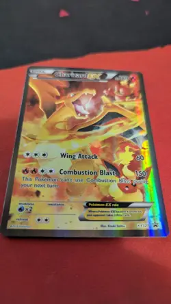 Pokemon Charizard EX XY121 Black Star Promo Full Art Holo Card LP-MP - Image 3
