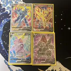 Pokemon Trading Card Game 4 Full Art V Cards - Image 1