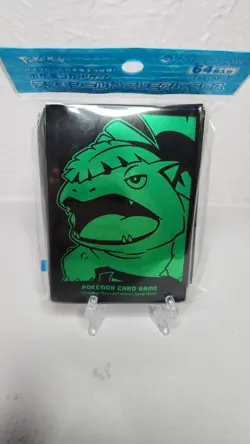 NEW Pokemon TCG Gloss Venusaur Japanese Pokemon Center Card Sleeves Pack of 64 - Image 1