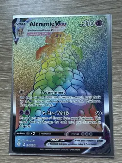 Alcremie Vmax 073/072 Shining Fates - NM Full Art Rainbow Rare Pokemon Card - Image 1