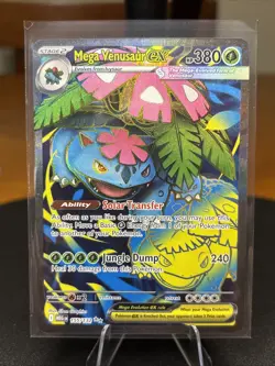 Mega Venusaur EX 155/132 Mega Evolution ENGLISH Pokemon TCG Card NM - Image 1