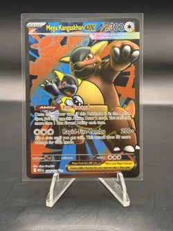 Pokemon TCG Mega Kangaskhan EX Mega Evolution Ultra Rare Full Art Card 164/132 - Image 1