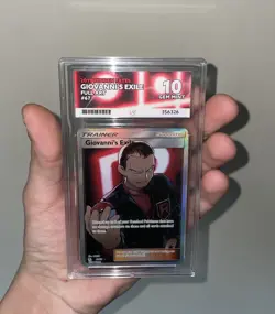 Giovanni's Exile 67/68 ACE 10 Gem Mint Full Art Hidden Fates Pokemon Card - Image 1