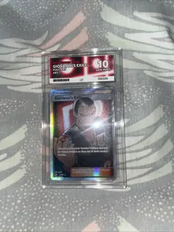 Giovanni's Exile 67/68 ACE 10 Gem Mint Full Art Hidden Fates Pokemon Card - Image 3