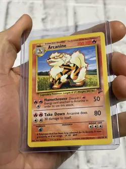 Pokemon TCG Base Set 2 Arcanine Uncommon 33/130 Vintage NM Card WOTC Nintendo - Image 2