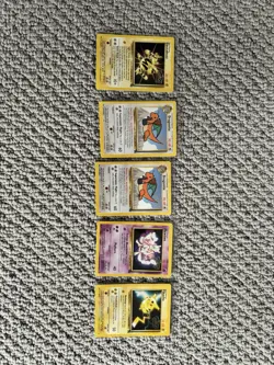 Lot Of 5 WOTC 1999-2000 Movie Promotion Pokemon Cards (CONDITION VAIRES) - Image 1