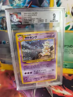 Pokemon Card Slowking Laschoking Neo Genesis Holo Gsnw Japanese BGS Beckett 9 - Image 1