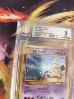 Pokemon Card Slowking Laschoking Neo Genesis Holo Gsnw Japanese BGS Beckett 9 - Image 5