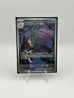 Pokemon TCG Team Rocket’s Weezing 199/182 Destined Rivals Illustration Rare Card - Image 1