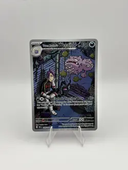 Pokemon TCG Team Rocket’s Weezing 199/182 Destined Rivals Illustration Rare Card - Image 2