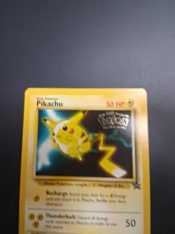 Pokemon Pikachu #4 The First Movie Black Star Promo Card 1999 LP Fast Ship - Image 3