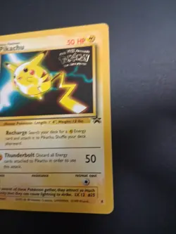 Pokemon Pikachu #4 The First Movie Black Star Promo Card 1999 LP Fast Ship - Image 4