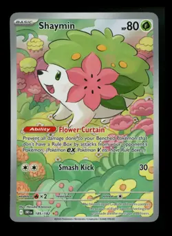 Shaymin 185/182 Destined Rivals 2025 IR Holo Rare Pokemon Card TCG - Image 1