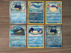 Wailmer Wailord Pokemon Card Collection Lot Of 6 With Holo, Reverse Holo - Image 1