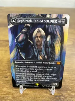 Sephiroth Fabled Soldier Borderless Regular Card (0317) Final Fantasy MTG - Image 1