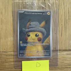 Pokemon Pikachu With Grey Felt Hat 085 Promo Card Pokemon x Van Gogh Museum NM - Image 1
