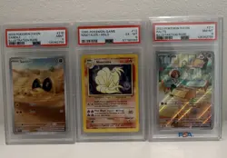 PSA Graded Pokemon Cards Sandile Ninetales Ralts Set - Image 1