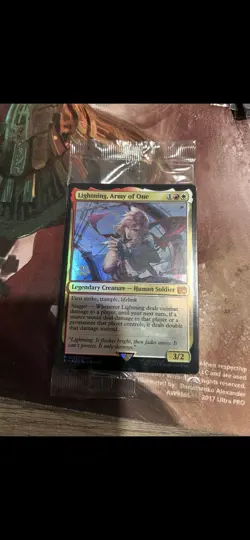 Lightning, Army of One Final Fantasy Foil Sealed Prerelease Pre-release Stamped - Image 1