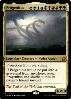 MTG Progenitus Normal NM Foundations Magic 244 - Image 1