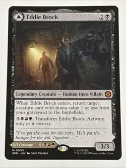 MTG Universes Beyond: Spider-man Eddie Brock 0055 NM Mythic - Image 1