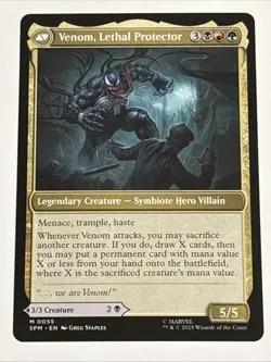 MTG Universes Beyond: Spider-man Eddie Brock 0055 NM Mythic - Image 2