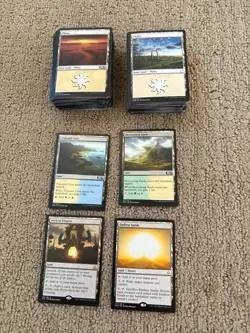 MTG 1,000 Land Bulk Lot, Mixed 200 of Each Color, Dual Color Lands, Common-Rare. - Image 2