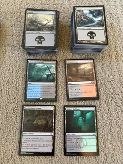 MTG 1,000 Land Bulk Lot, Mixed 200 of Each Color, Dual Color Lands, Common-Rare. - Image 3
