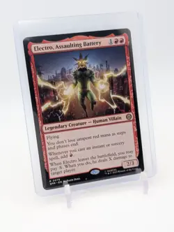 MTG - Electro, Assaulting Battery - Rare Regular #76 - Spider-Man NM - Image 1