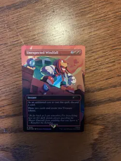 Magic the Gathering MTG Sonic Secret Lair Unexpected Windfall Rainbow Foil SP - Image 1