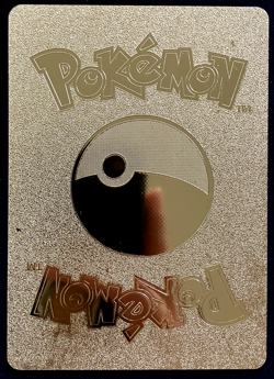 Pikachu Mega Lucario Gold Foil Textured Display Card - Image 3
