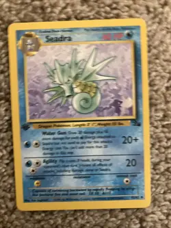 Pokemon TCG Seadra Fossil, 1st Edition Uncommon Card 42/62 - Image 1