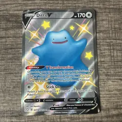 Pokemon TCG Ditto VMAX Shining Fates Holo Card SV119/SV122 Mint/Near Mint - Image 1