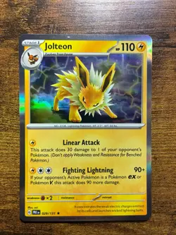 Eevee Evolution Pokemon Card Gift Set - Includes Eevee & Jolteon Ready-to-Gift - Image 3